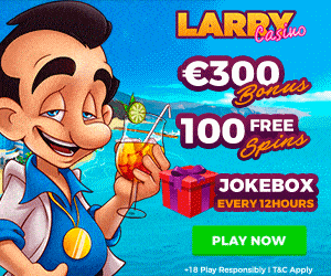 Larry Casino | 100 free spins gratis + 175% up to €300 bonus | Review