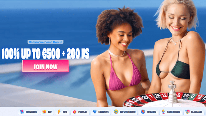 First Deposit Bonus 100% up to 500 EUR and 200 Free Spins plus Bonus Crab