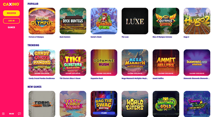 Caxino Free Spins and Welcome Bonus