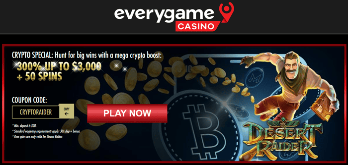 Everygame USA Casino Bonus Code