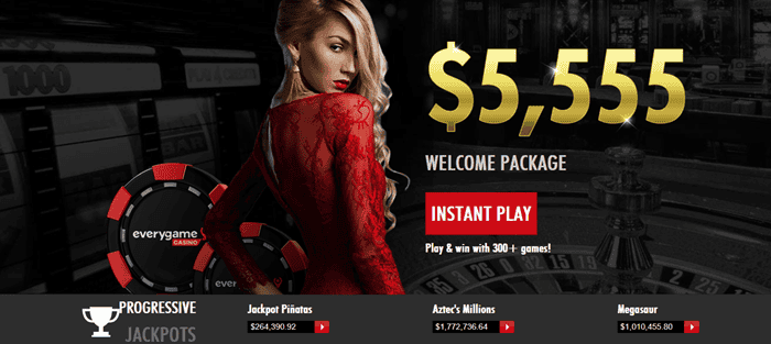 Everygame $5555 welcome bonus pack