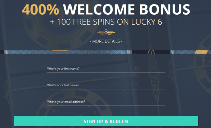 Sign up with Roaring 21 and redeem bonus code for $20 free chips