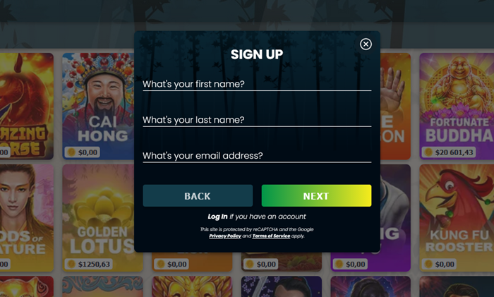 Slots Ninja Casino Sign Up and Login