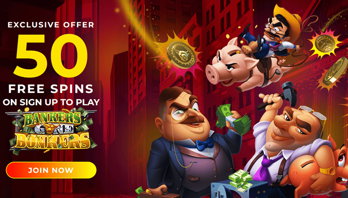 Play 50 Free Spins on Bankers Gone Bonkers in New Vegas Casino