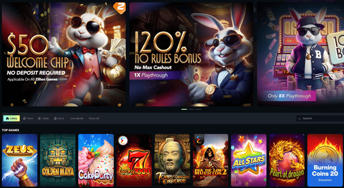 SlotBunny $50 Free Chips