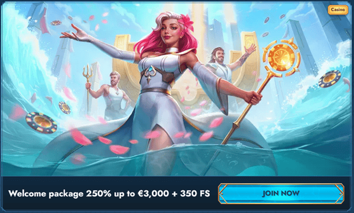 Join Casea Casino and play free spins!