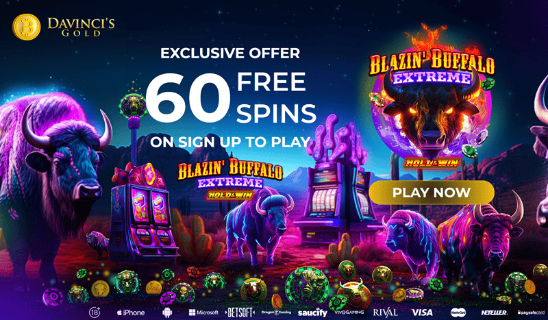 Exclusive Bonus 60 free spins on registration!