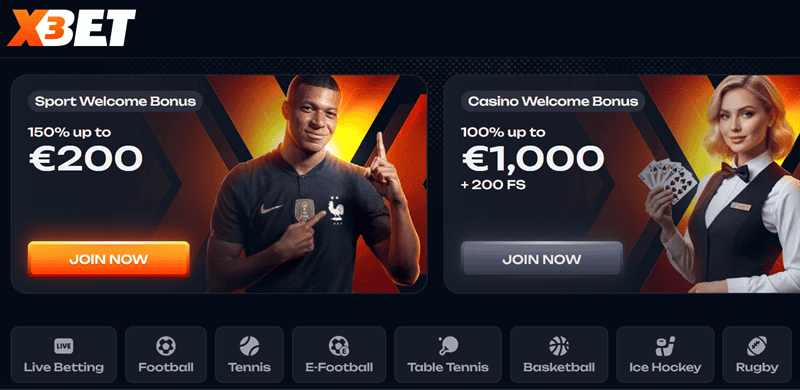 X3bet Casino and Sports Betting