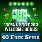 Unibet Casino free spins
