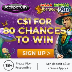 Get 80 free chances on Absolootely Mad for only $1 deposit!